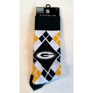 Strideline Green Bay Packers Argyle NFL Socks M/L Sizes M: 8-12 W: 9.5-13.5 NWT